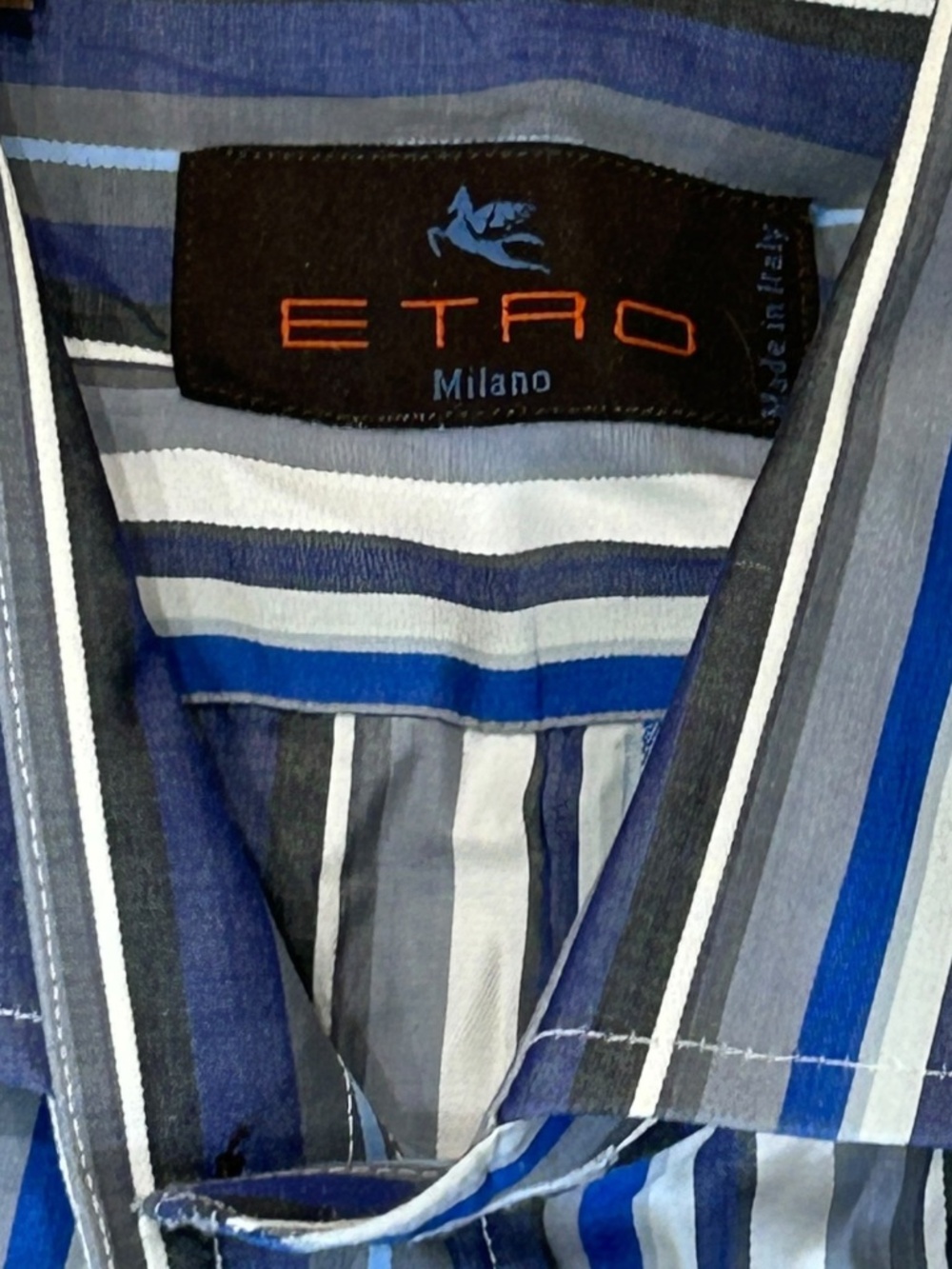EUC ETRO Men's Long Sleeve button-down Shirt Top Size 42 US M L - Picture 2 of 3